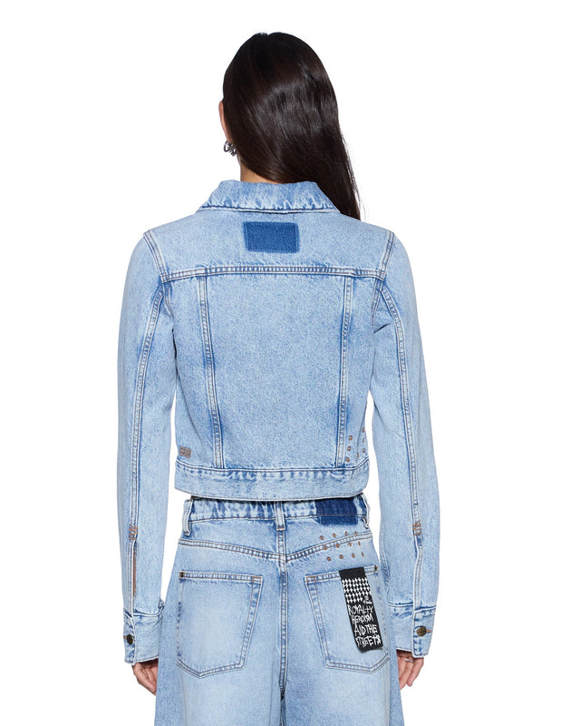 KSUBI - Slim Trucker Jacket - Flight Blue