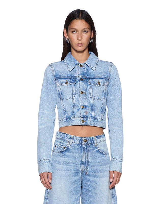 KSUBI - Slim Trucker Jacket - Flight Blue