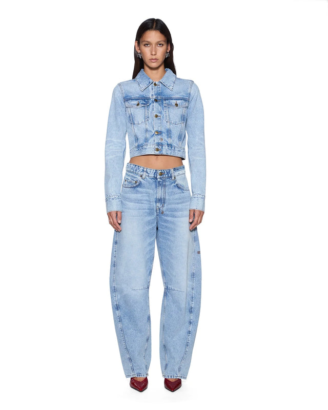 KSUBI - Slim Trucker Jacket - Flight Blue
