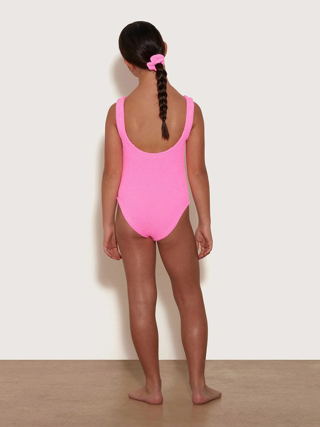 HUNZA G - Kids Classic Swim (7-12) - Bubblegum-Swimwear-Hunza G-UPTOWN LOCAL
