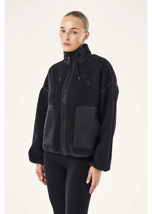 PE NATION - Lennon Sherpa Jacket - Black