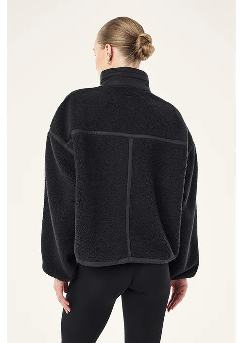 PE NATION - Lennon Sherpa Jacket - Black