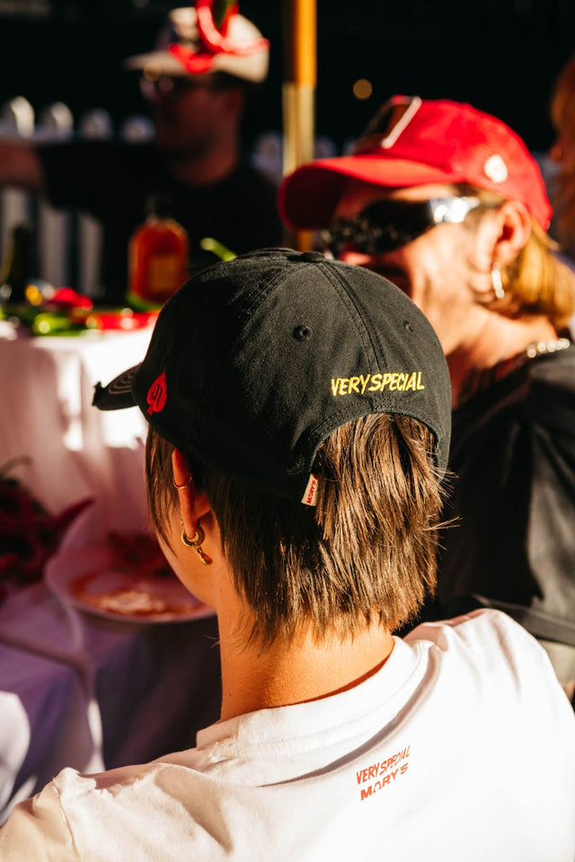 SOMETHING VERY SPECIAL - Black Greasy Patch Dad Cap-Caps-Something Very Special-UPTOWN LOCAL