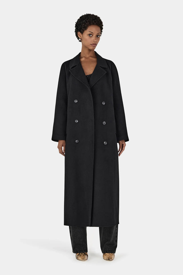 HANSEN & GRETEL - Matthews Wool Coat - Black-Jackets-Hansen and Gretel-XS-UPTOWN LOCAL