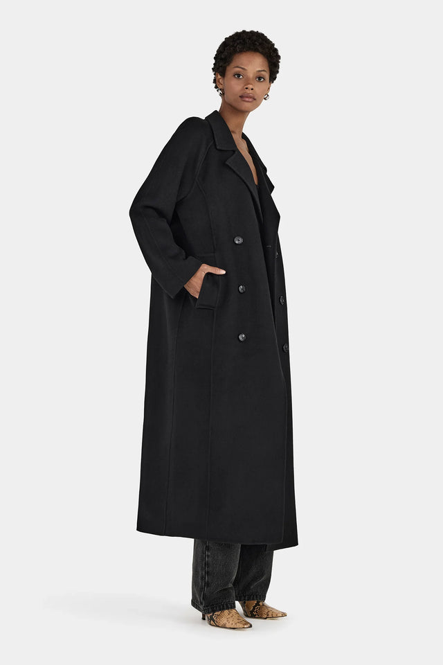 HANSEN & GRETEL - Matthews Wool Coat - Black-Jackets-Hansen and Gretel-XS-UPTOWN LOCAL