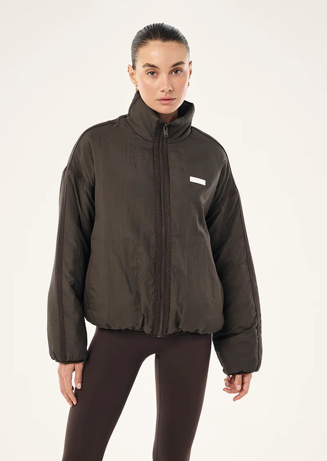 PE NATION - Off Set Jacket - Coffee