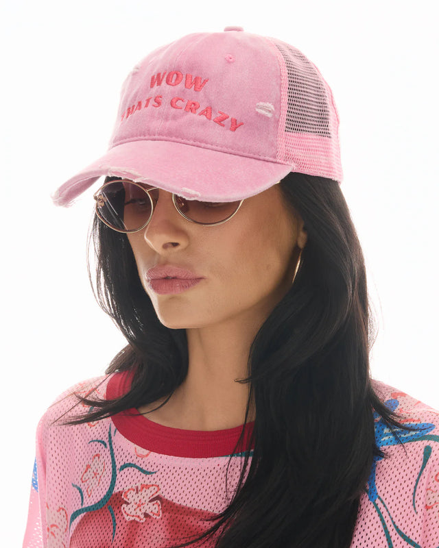 THE TALES - Wow Thats Crazy Trucker Cap - Pink-Caps-The Tales-UPTOWN LOCAL