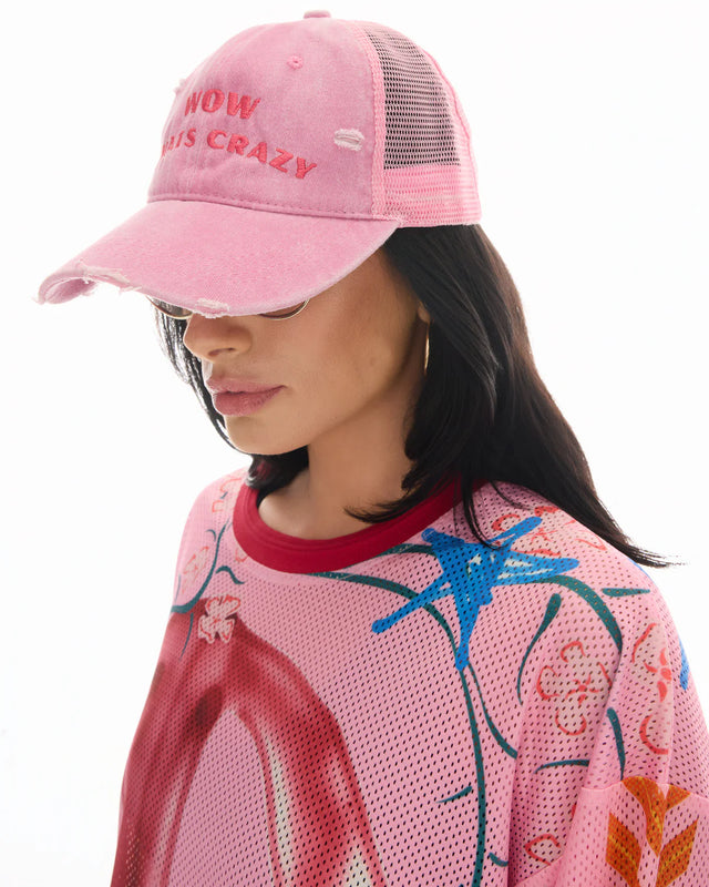 THE TALES - Wow Thats Crazy Trucker Cap - Pink-Caps-The Tales-UPTOWN LOCAL