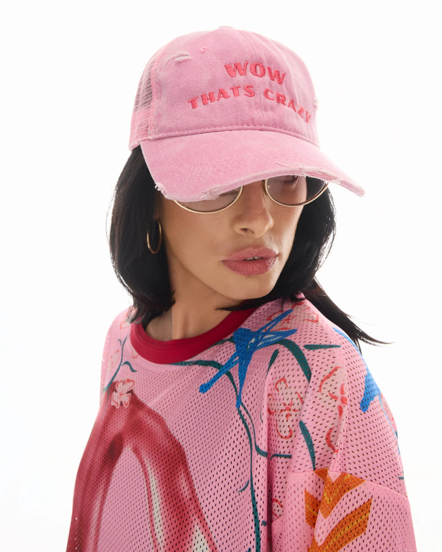 THE TALES - Wow Thats Crazy Trucker Cap - Pink-Caps-The Tales-UPTOWN LOCAL