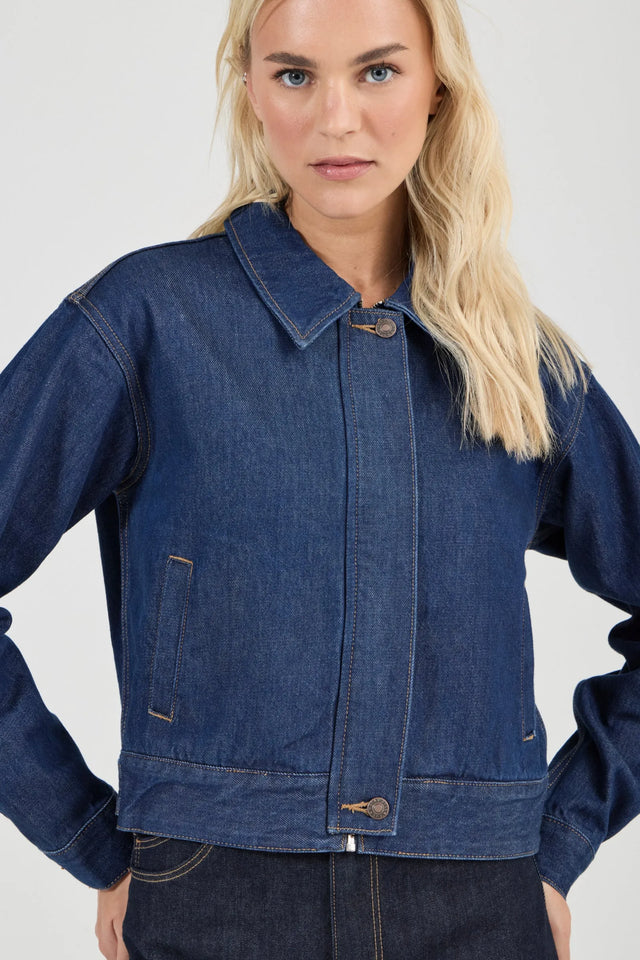 ROLLAS - Louise Jacket - Rinse-Jackets-Rolla's-6/XS-UPTOWN LOCAL