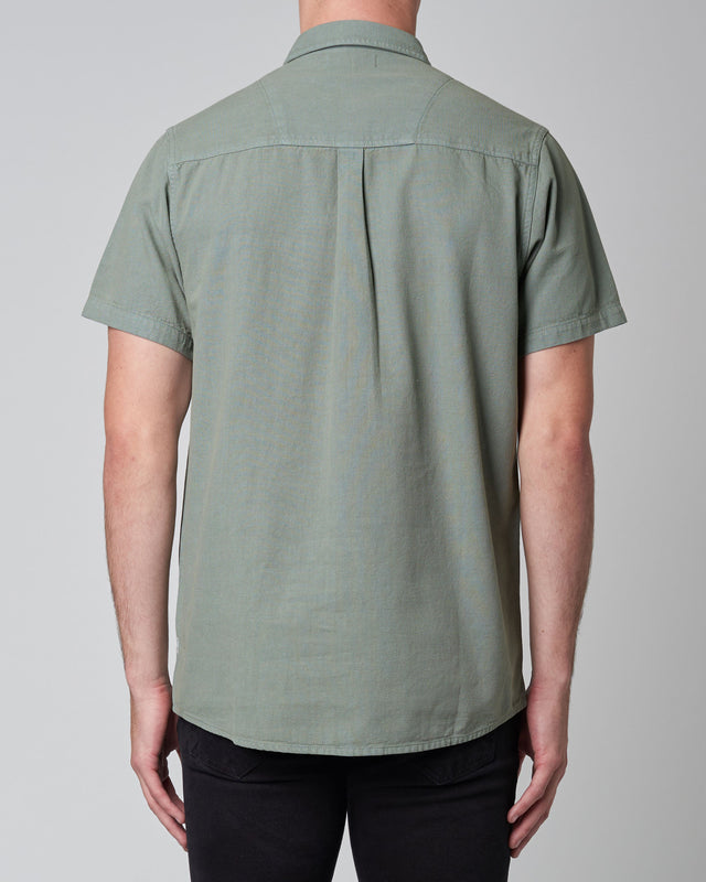 Men At Work SS Oxford Shirt - Moss-Shirts-Rolla's-S-UPTOWN LOCAL