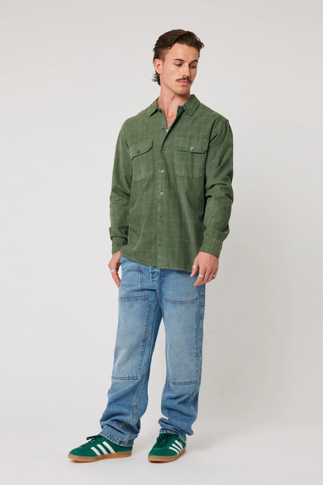 ROLLAS - Ezy Cord LS Shirt - Thyme