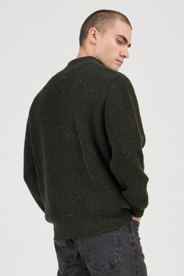ROLLAS - Fishermans Tweed Polo - Dark Forest-Shirts & Tops-Rolla's-S-UPTOWN LOCAL