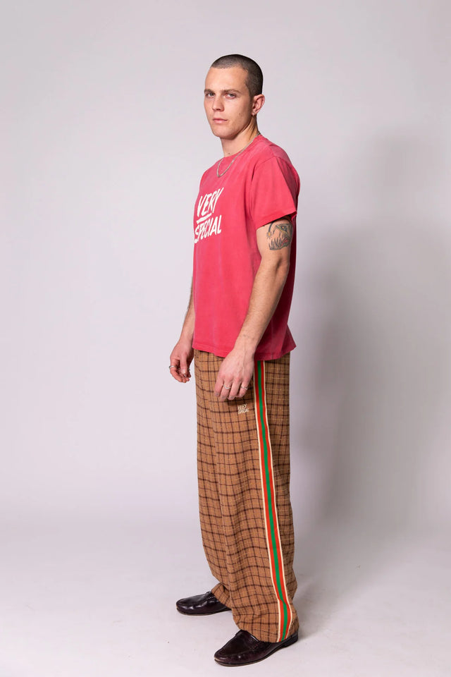 SOMETHING VERY SPECIAL - Stacked Logo - Washed Red-tee-Something Very Special-S-UPTOWN LOCAL