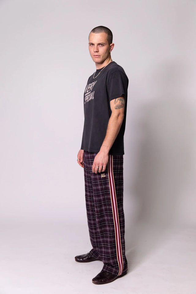 SOMETHING VERY SPECIAL - Stacked Logo - Washed Black-tee-Something Very Special-S-UPTOWN LOCAL