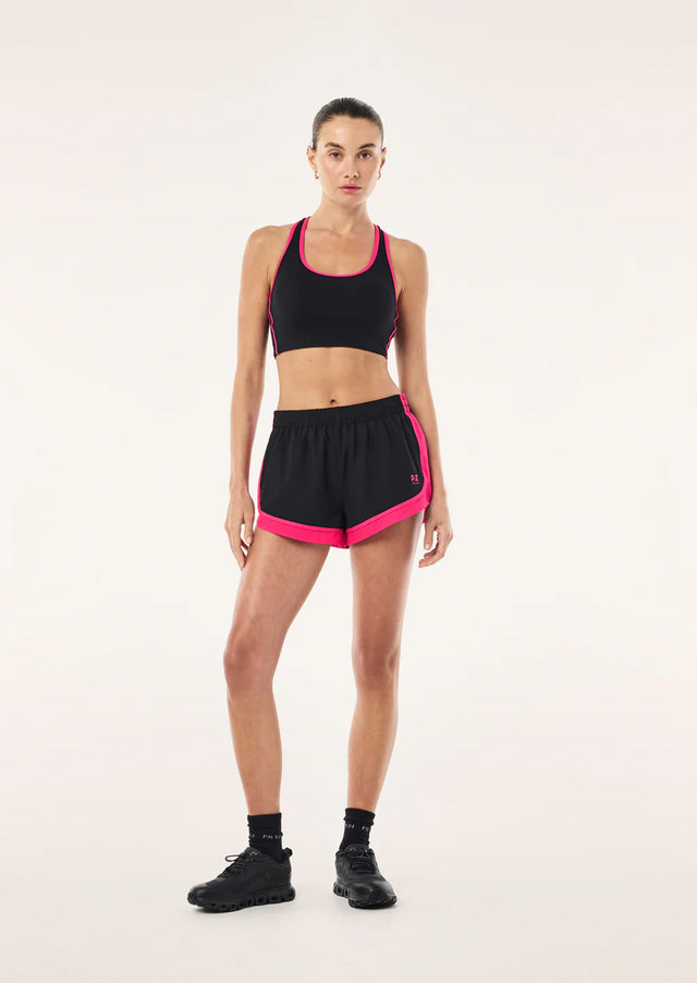 PE NATION - Stride Short - Black / Cosmo
