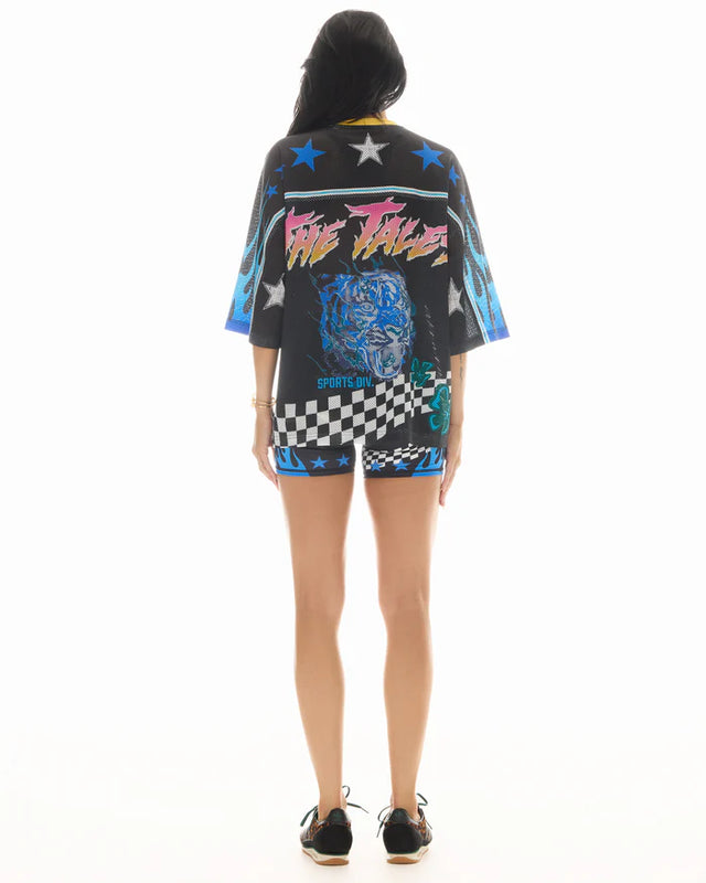 THE TALES - 05 Football Jersey - Black-Shirts & Tops-The Tales-XS-UPTOWN LOCAL