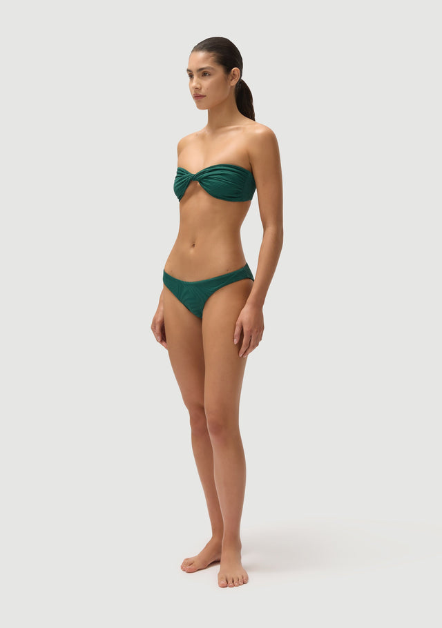Fella Swim Bernie Bandeau Bikini Top in Botanical – official model view 2