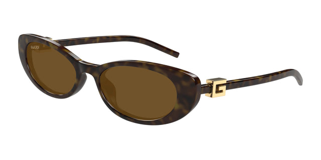 GUCCI - GG1680S004 Sunglasses - Havana — angle view