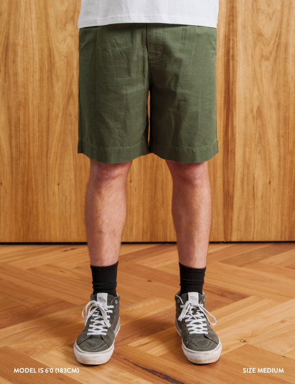 Mr Simple Chad Elastic Waist Relaxed Short - Fatigue - view 4