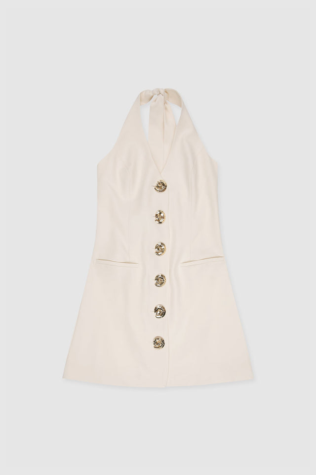 The Wolf Gang - Irida Vest Dress - Ivory-DRESSES-The Wolf Gang-XS-UPTOWN LOCAL