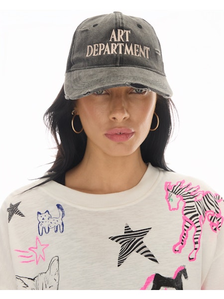 THE TALES - Destroyed Art Department Truck Cap - Black-Caps-The Tales-UPTOWN LOCAL