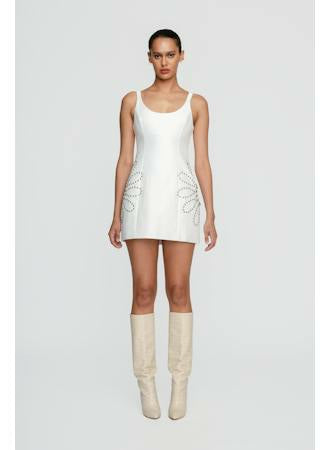 The Wolf Gang - Seda Mini Dress - Ivory-DRESSES-The Wolf Gang-XS-UPTOWN LOCAL