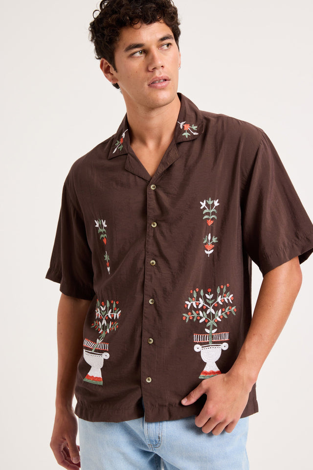 Rolla's Night Garden Bowler Chestnut detail