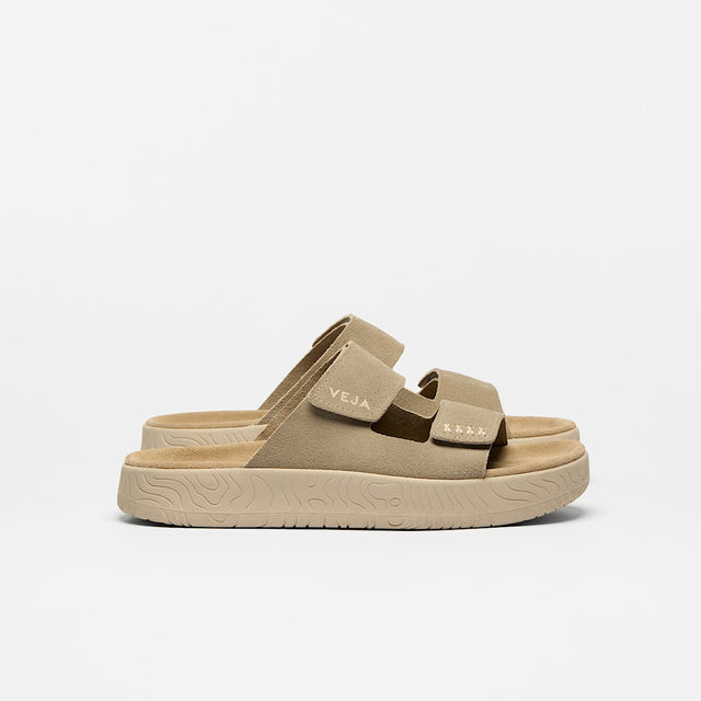 VEJA - Etna Suede Taupe Almond side view