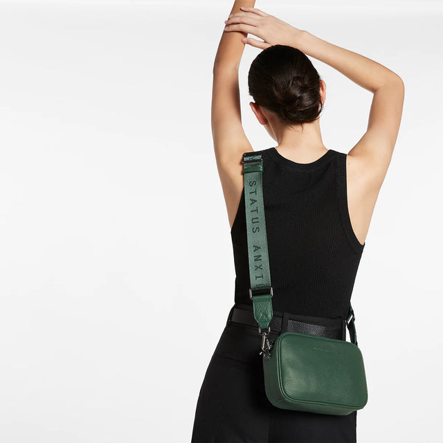 Plunder - Green - Web Strap-Handbags-Status Anxiety-UPTOWN LOCAL
