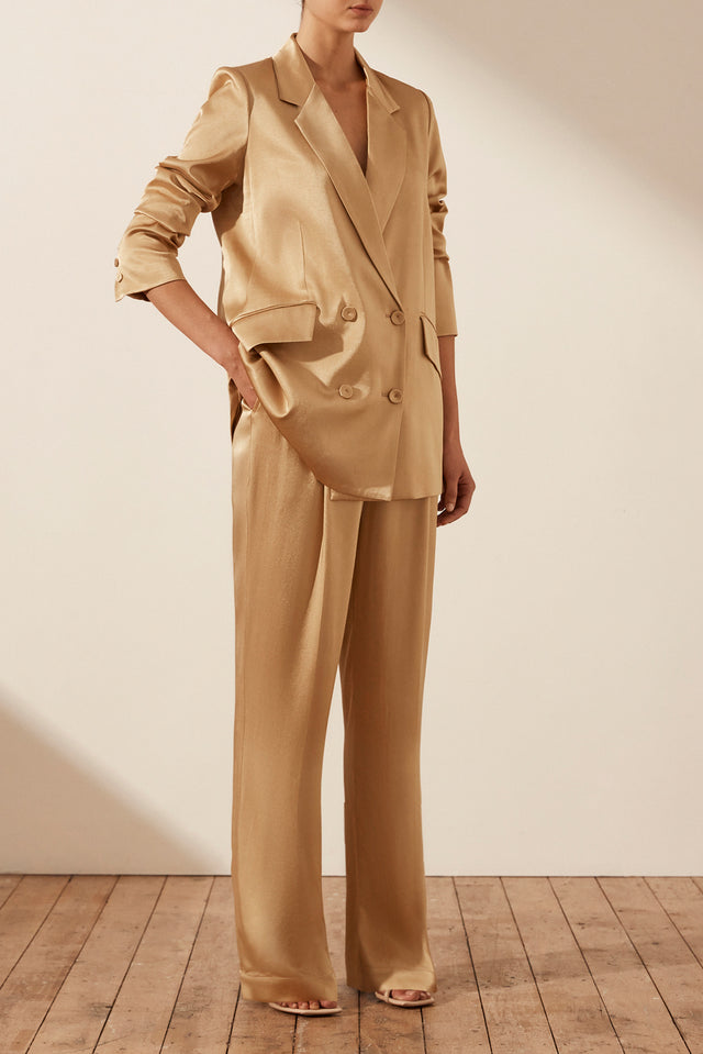 Oliviera Double Breasted Blazer - Taffy-Blazer-Shona Joy-6-UPTOWN LOCAL