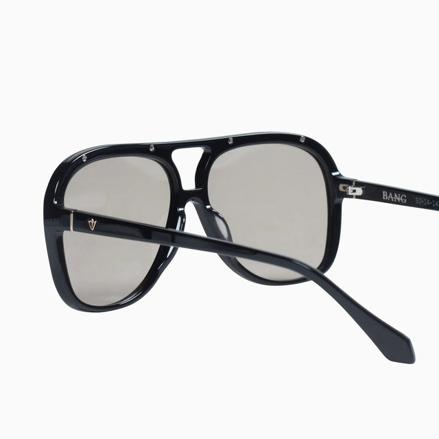 Bang - Gloss Black w/ Gold Metal Trim / POLARISED Brown Gradient Lens-Sunglasses-Valley-UPTOWN LOCAL