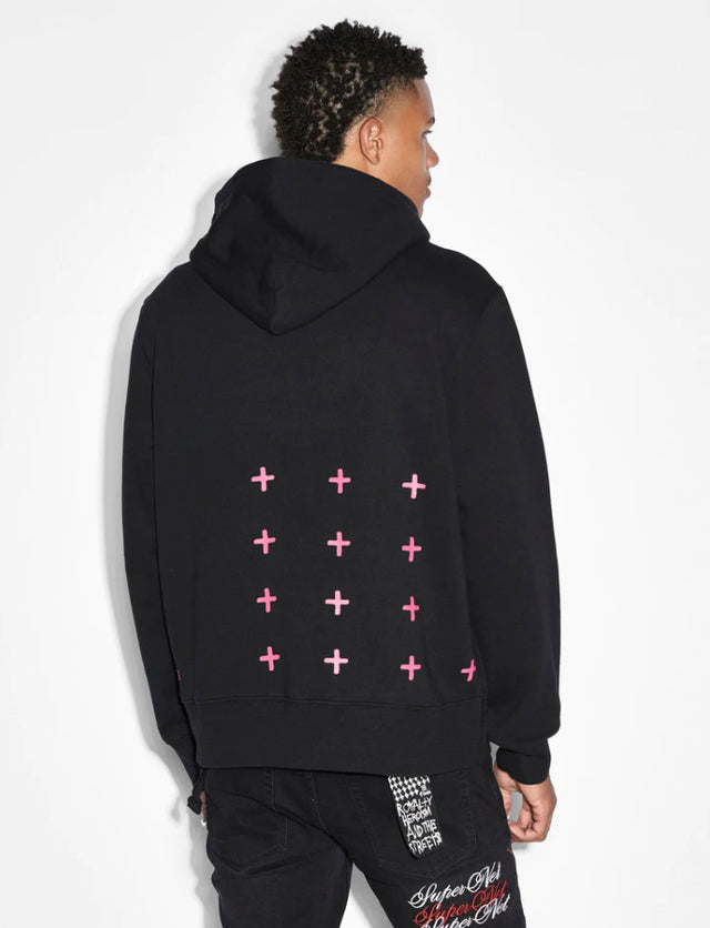 Pixel Flower Kash Hoodie - Jet Black-Jumpers-Ksubi-S-UPTOWN LOCAL