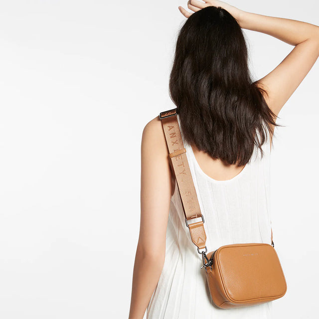 Plunder - Tan - Web Strap-Handbags-Status Anxiety-UPTOWN LOCAL