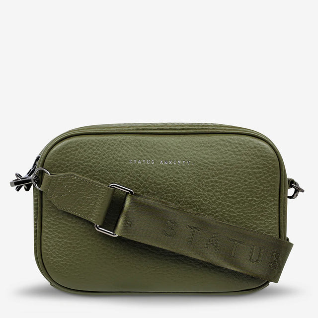 Plunder - Khaki - Web Strap-Handbags-Status Anxiety-UPTOWN LOCAL