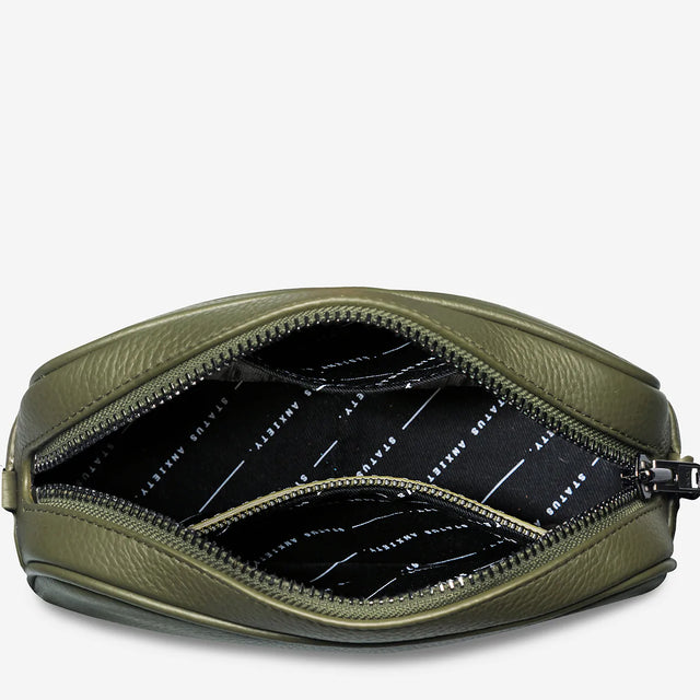 Plunder - Khaki - Web Strap-Handbags-Status Anxiety-UPTOWN LOCAL