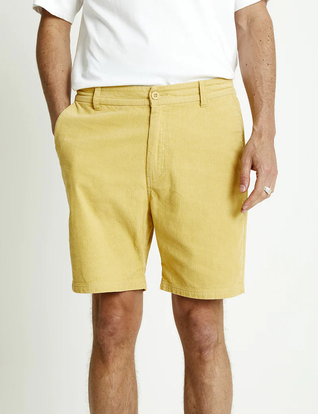 Tanner 2.0 Cord - Yellow Ochre-Shorts-Mr. Simple-S-UPTOWN LOCAL