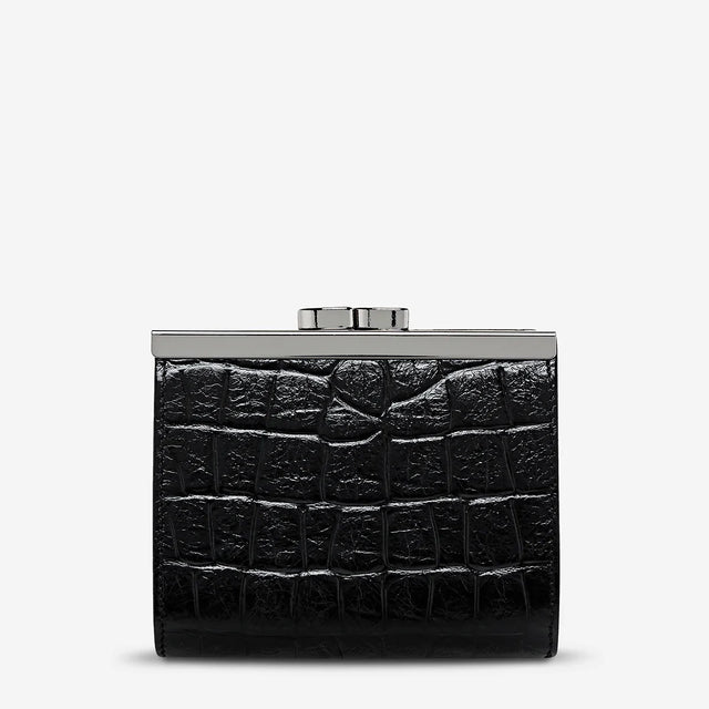 As You Were - Black Croc Emboss-Wallets & Money Clips-Status Anxiety-UPTOWN LOCAL
