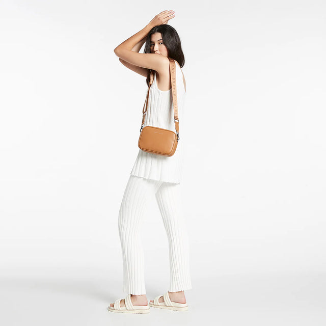 Plunder - Tan - Web Strap-Handbags-Status Anxiety-UPTOWN LOCAL