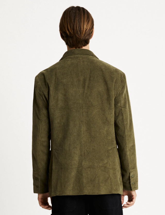 Cord Blazer - Army-Blazer-Mr. Simple-S-UPTOWN LOCAL