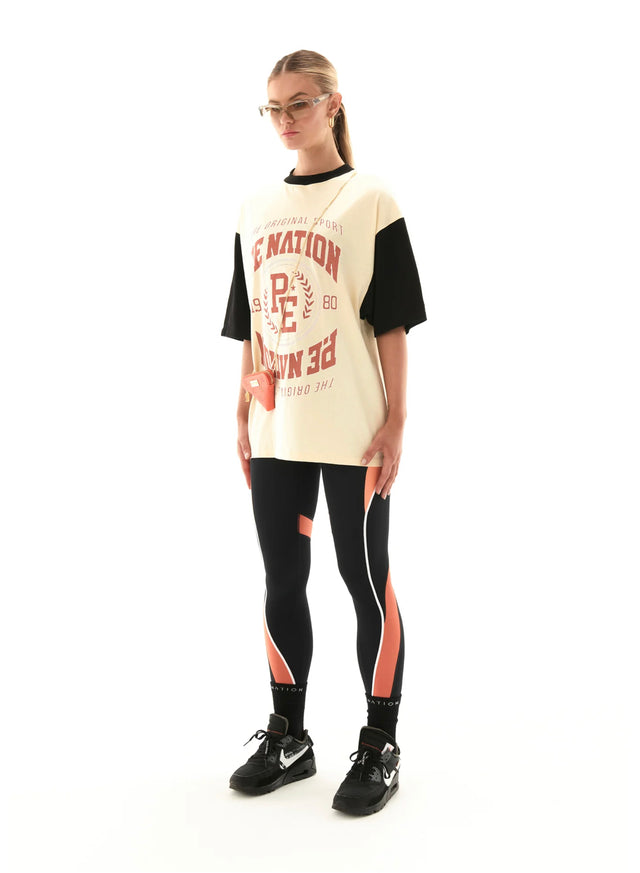 Sideout Tee - Pearled Ivory-T-Shirts-PE Nation-XS-UPTOWN LOCAL