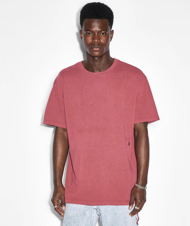 4x4 Biggie SS Tee - Oxblood-T-Shirts-Ksubi-S-UPTOWN LOCAL