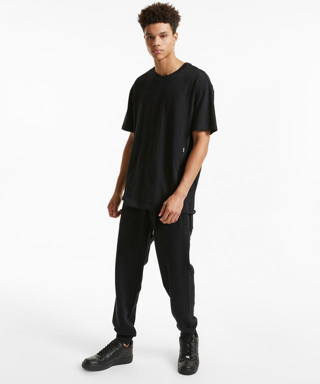 4 X 4 Biggie SS Tee - Jet Black-Shirts & Tops-Ksubi-S-UPTOWN LOCAL