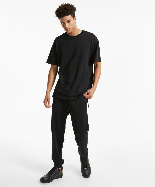 4 X 4 Biggie SS Tee - Jet Black-Shirts & Tops-Ksubi-S-UPTOWN LOCAL
