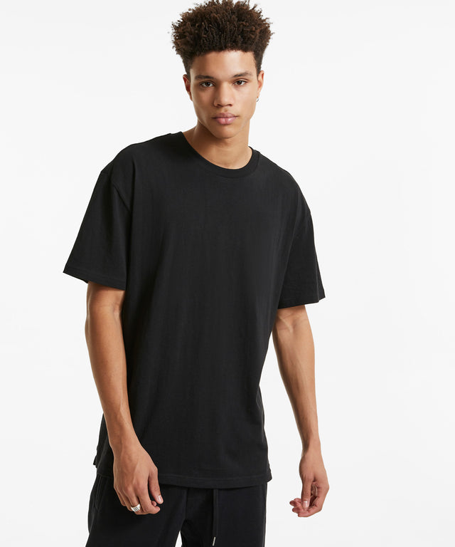 4 X 4 Biggie SS Tee - Jet Black-Shirts & Tops-Ksubi-S-UPTOWN LOCAL