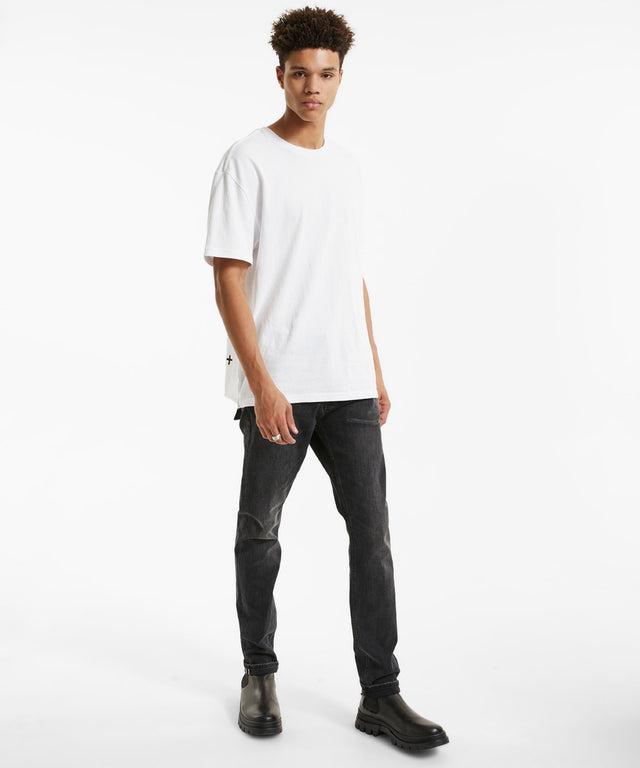4 X 4 Biggie SS Tee - Optic White-Shirts & Tops-Ksubi-S-UPTOWN LOCAL