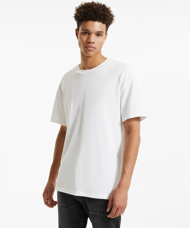4 X 4 Biggie SS Tee - Optic White-Shirts & Tops-Ksubi-S-UPTOWN LOCAL