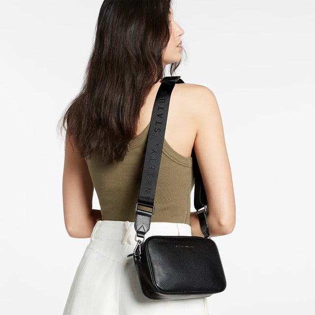 Plunder - Black - Web Strap-Handbags-Status Anxiety-UPTOWN LOCAL
