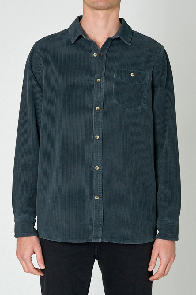 Men at Work Fat Cord - Black-Shirts & Tops-Rolla's-S-UPTOWN LOCAL