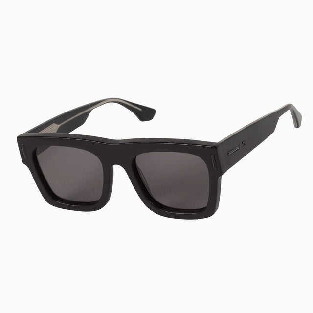 Alta - Gloss Black W. Silver Metal Trim / Polarised Lens-Sunglasses-Valley-UPTOWN LOCAL